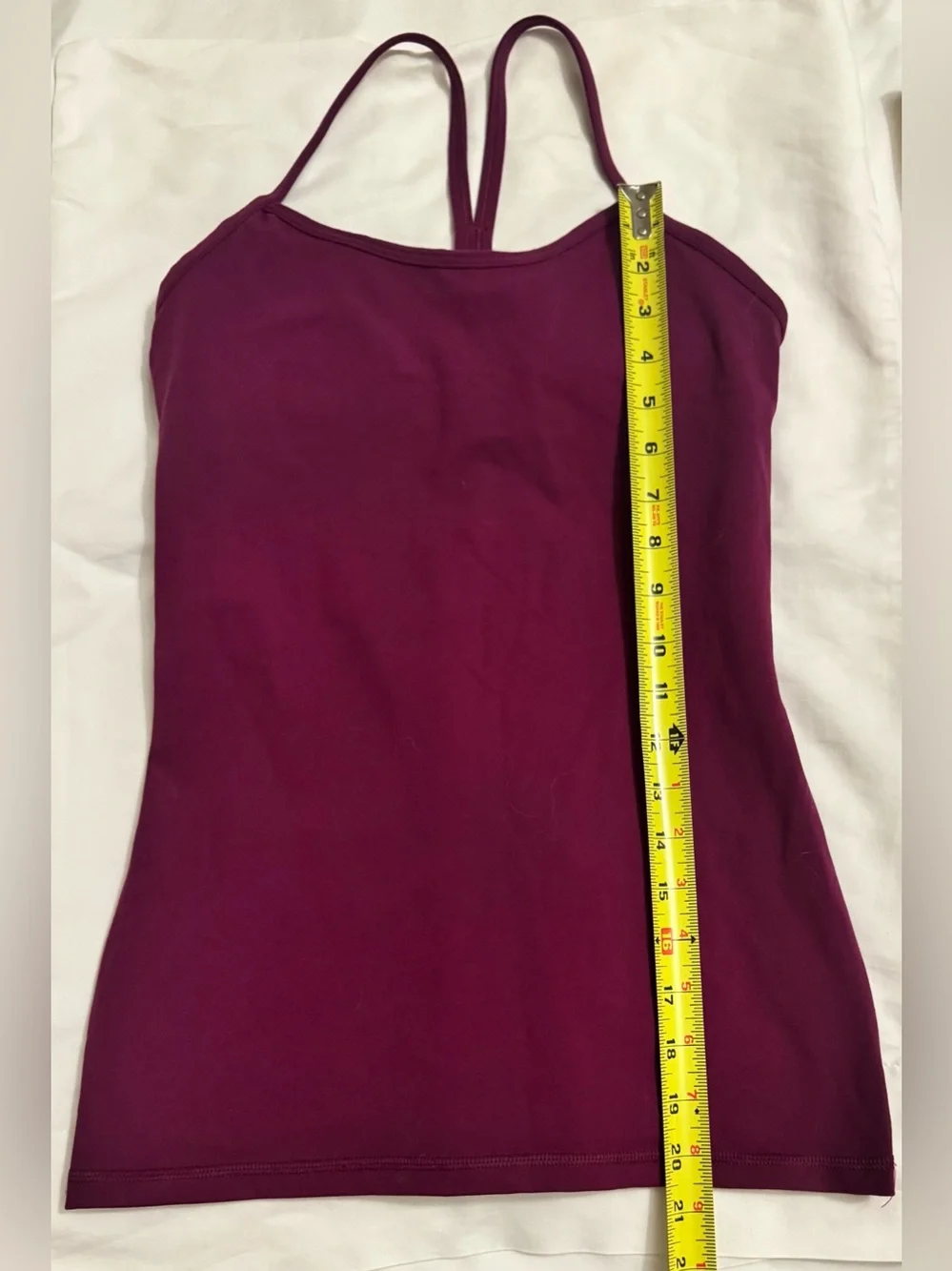 Lululemon Women’s Magenta Racerback Tank Top with Built in Bra